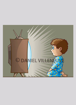 Boy and TV