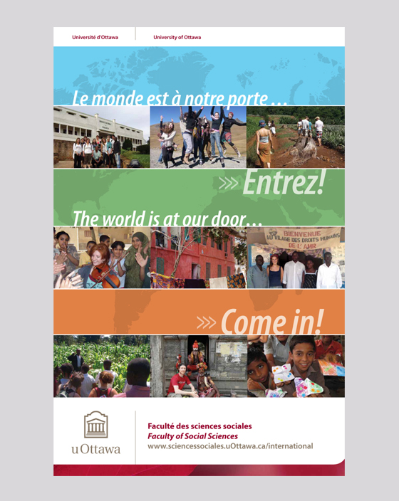 Le monde est à notre porte/The world is at our door poster